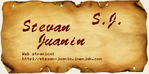 Stevan Juanin vizit kartica